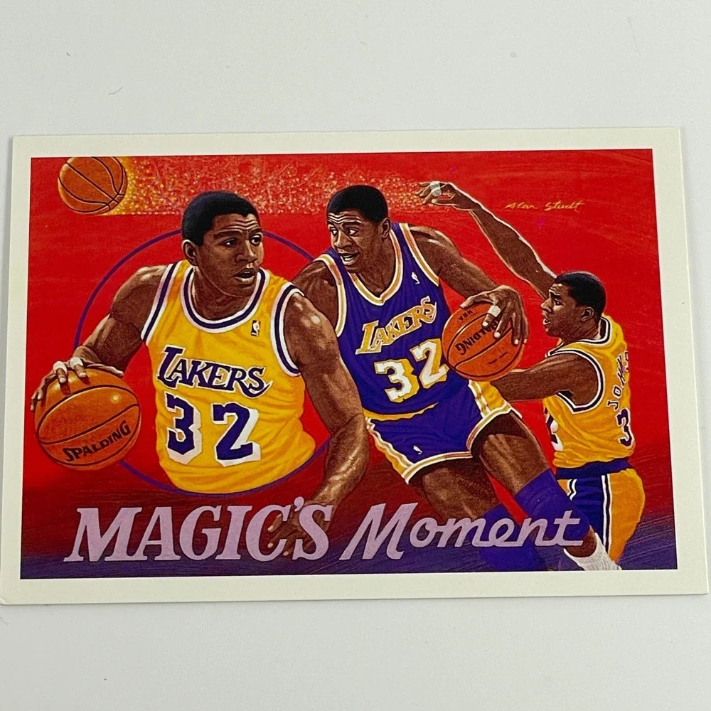 1991 Upper Deck Magic Johnson Lakers Magics Moment 29 Basketball Card